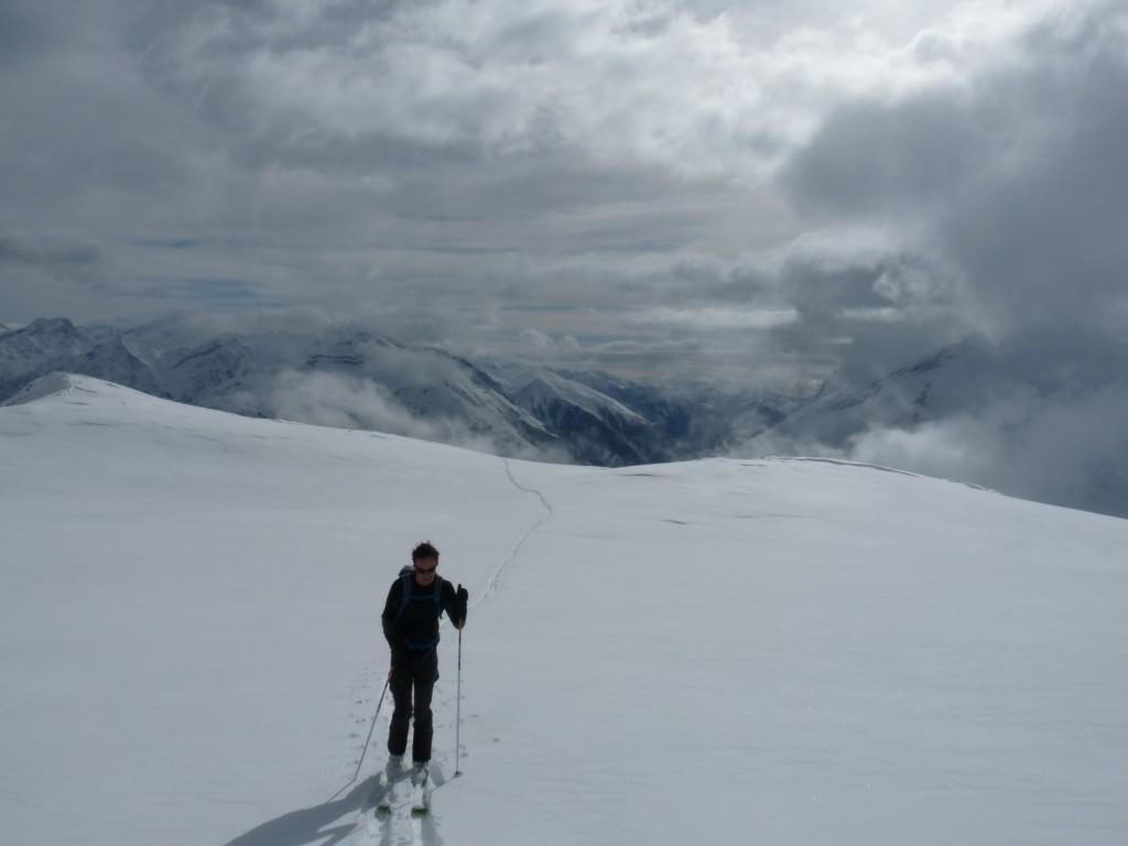 Montée sur la crête en direction du Grand Galbert 