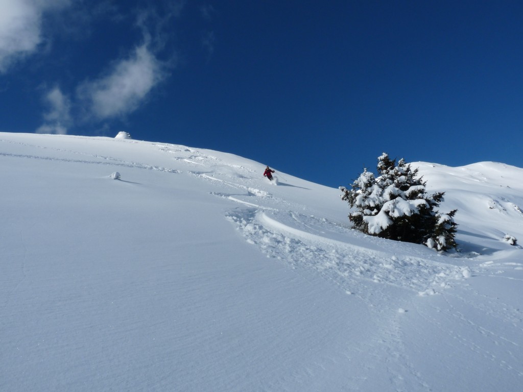 onne poudreuse sous le Refuge du Taillefer 